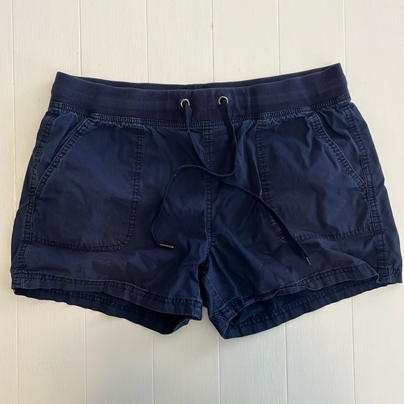 Navy Blue Cargo Shorts with Draw String - Picture 2 of 3